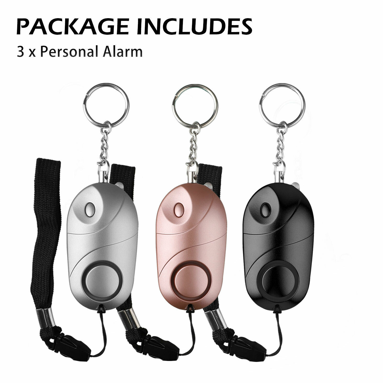 Safe Sound Personal Security Alarms 130dB Personal Alarm Keychain