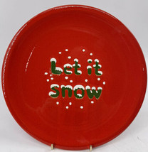 Waechtersbach Christmas Plates Let it Snow Germany 10&quot; Dinner Plate Vint... - $39.59