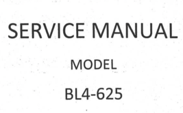 Baby Lock BL4-625 Overlock Serger Service Manual Hard Copy - $8.99