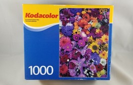 Kodacolor Flowers Galore Jigsaw Puzzle 1000 Piece Kodak Rose Art New - $13.08