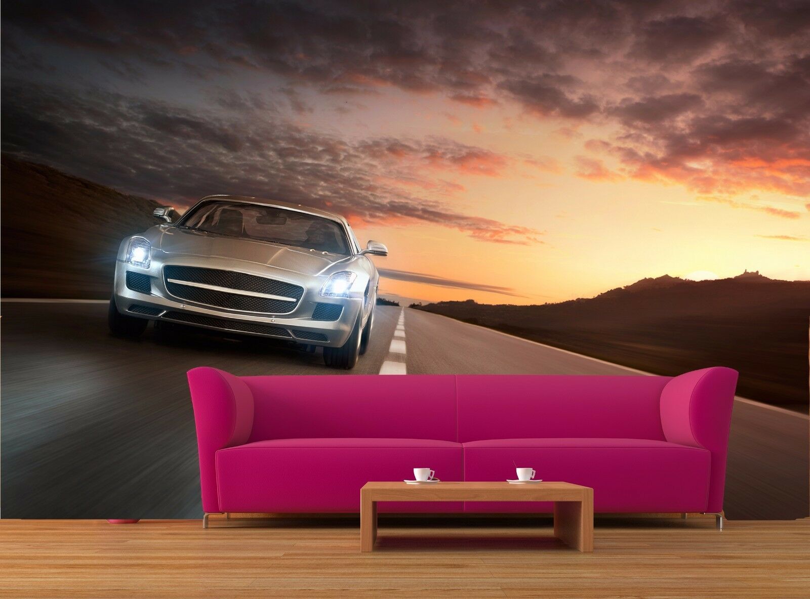 Luxury car 3D Mural Photo Wallpaper Decor Large Paper Wall Tapestry