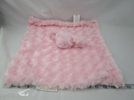 Blankets &amp; Beyond Pink Lamb Lovey Security Blanket Swirl Sheep Stuffed A... - $14.95