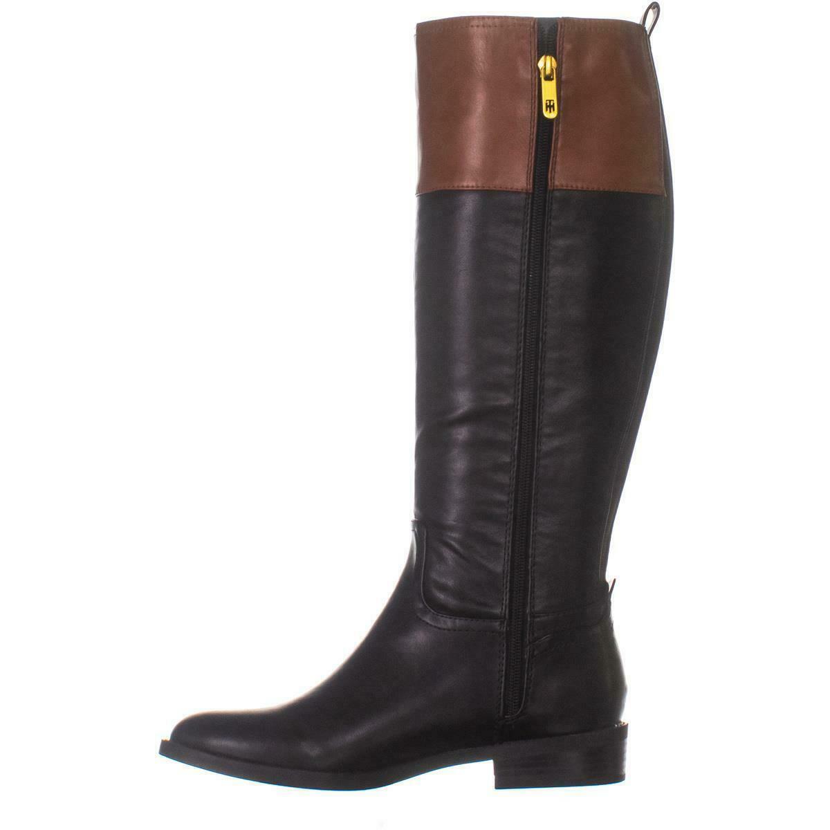 Tommy Hilfiger Ilia4 Knee High Riding Boots 197, Black Multi, 6.5 US ...