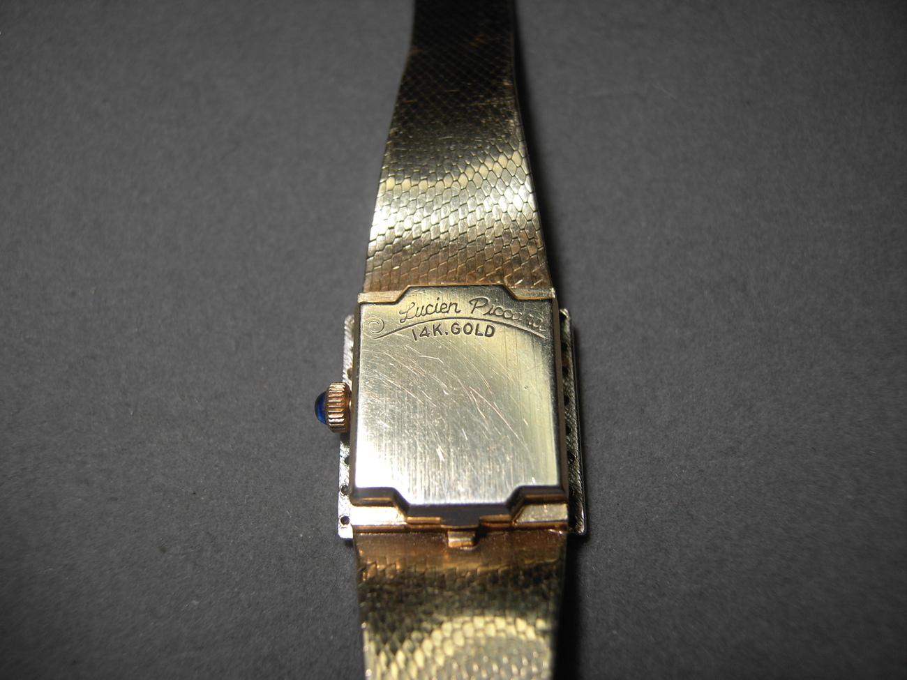 14k Gold Lucien Piccard Watch 8