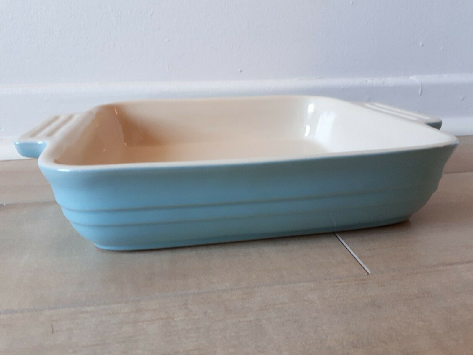 Le Creuset Sky Blue Baking Pan Casserole Dish 9" Square With Handles