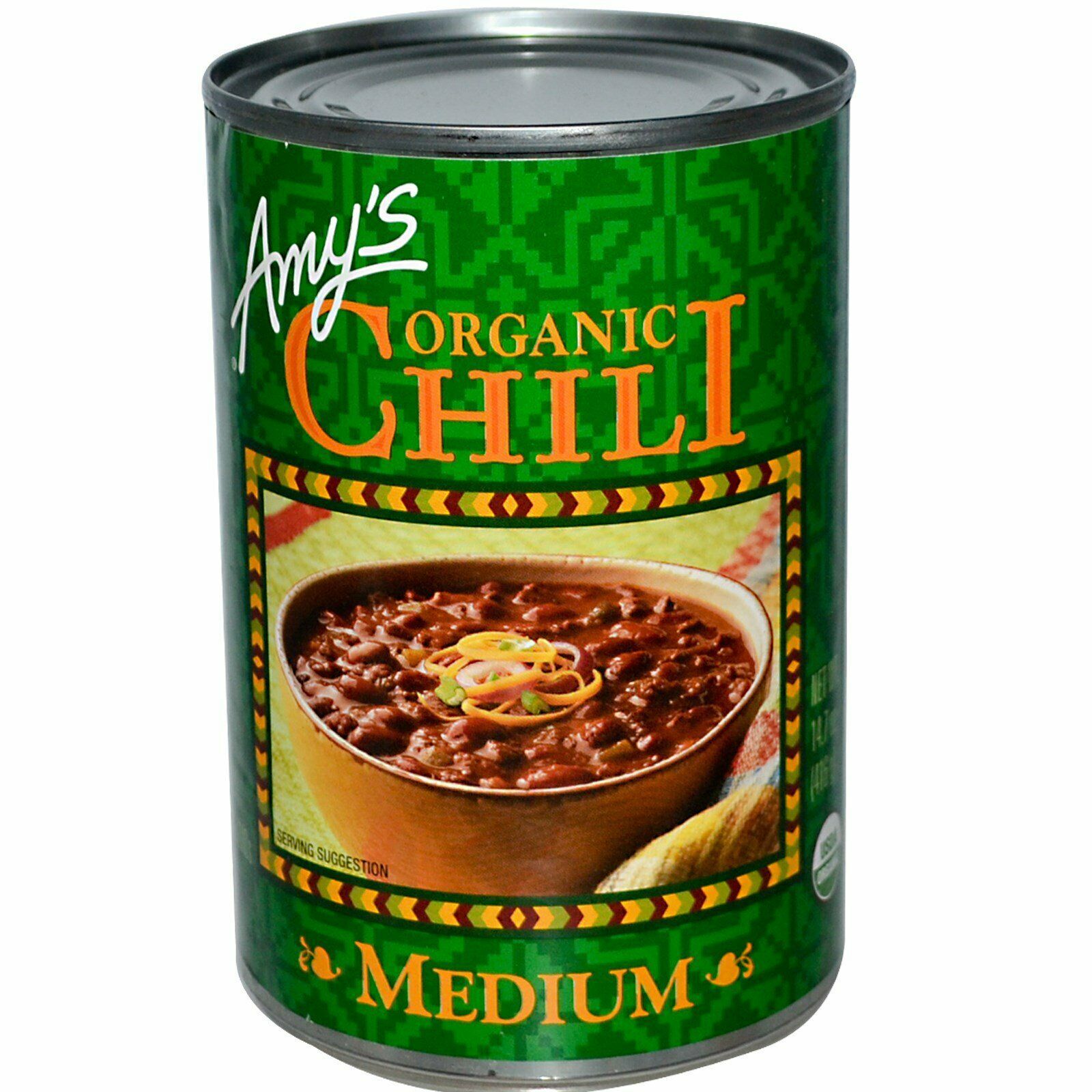 Primary image for Amy's Organic Medium Chili Bean 14.7 oz ( Pack of 6 )