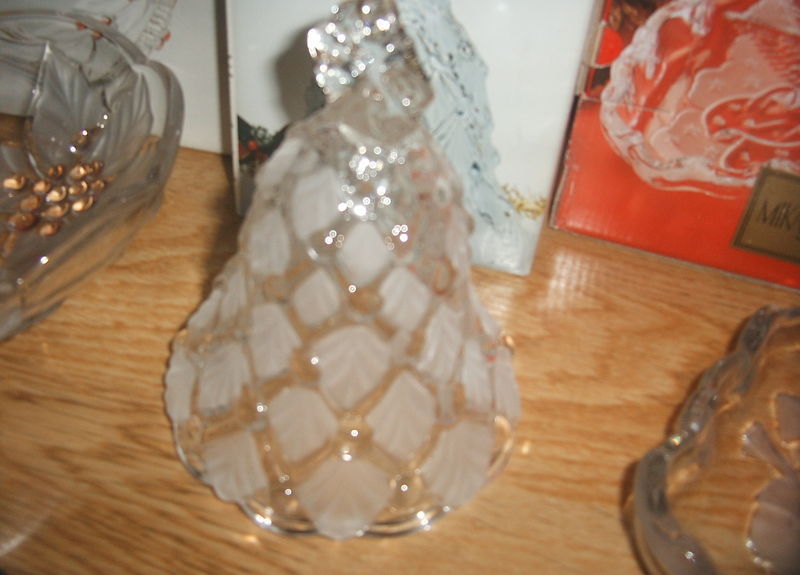 Set of 8 MIKASA Crystal CHRISTMAS Bowls Candle Glass Bell Dish tree Holder NEW Other