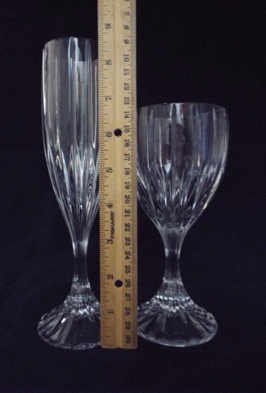 Mikasa Park Lane Crystal Stemware Water Goblet and Fluted Champagne Set