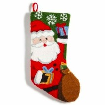 Holiday Lane Hooked Santa Stocking - $28.97