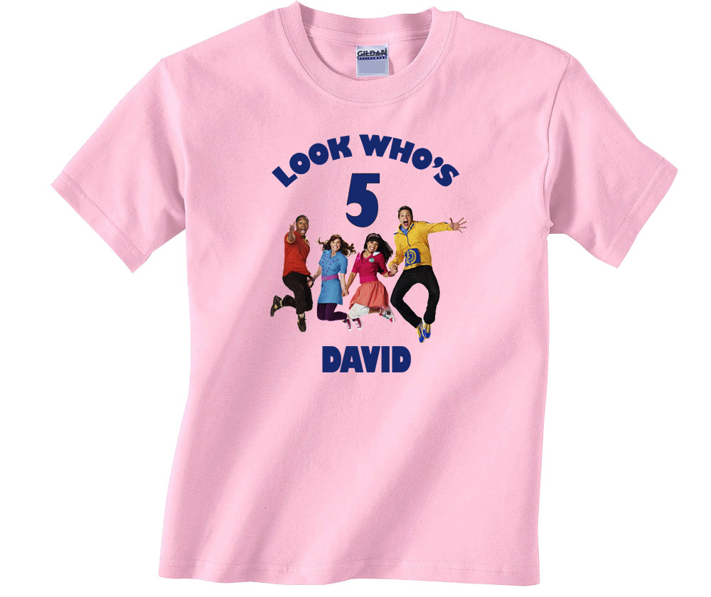Personalized Fresh Beat Band Birthday Light Pink T-Shirt Gift #2 Add Your Name