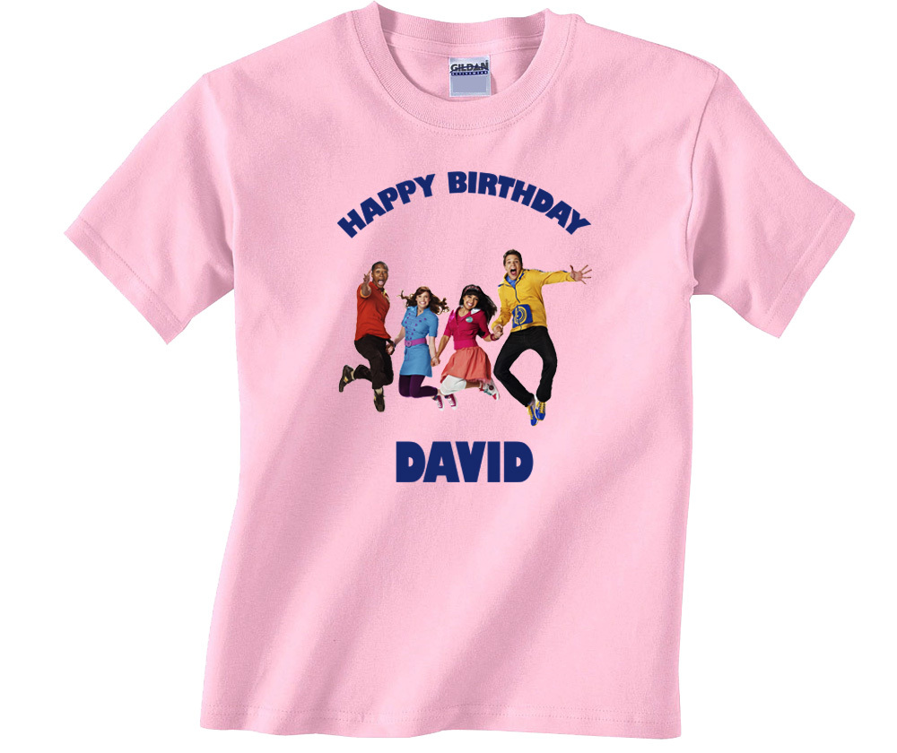 Personalized Fresh Beat Band Birthday Light Pink T-Shirt Gift #3 Add Your Name