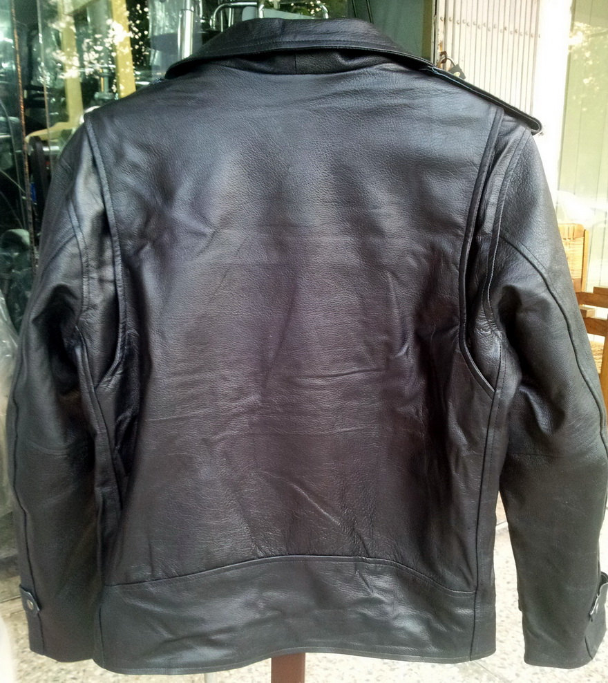 Handmade New Men Brando Style Slim Fit Black Leather Jacket, Leather ...