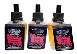 2 Bath & Body Works Wb Mango Mai Tai Wallflower Home Oil Refills Bulbs New - $19.51