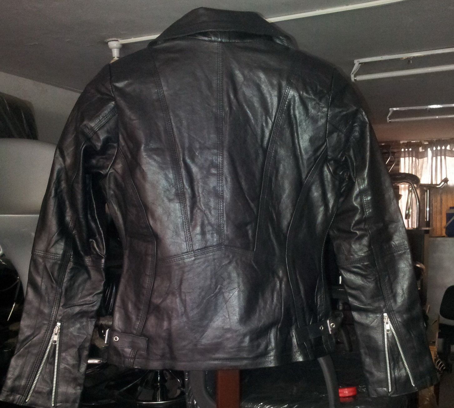 New Handmade Women Slim Fitted Brando Style Leather Jacket - Coats ...