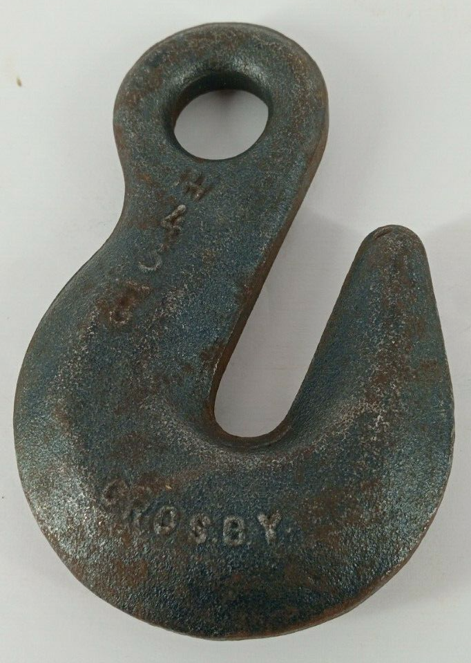 Vintage Crosby H4 Heavy Duty Eye Hook w/5/8" ID eye, 1/2" W throat, 3/8