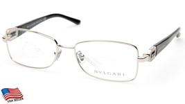 New Bvlgari 2125-B-M 102 SILVER/BLACK Eyeglasses Frame 52-16-135mm B34 "Read" - $142.09