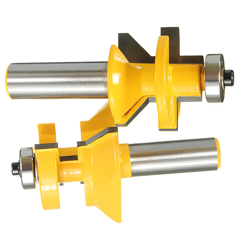 1/2" Tongue Groove V Notch Router Bits Micro Grain Wood Panel Chisel