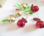 CHRISTMAS ORNAMENTS WHOLESALE- 96614- CHRISTMAS BELLS - (6) - NEW- W23