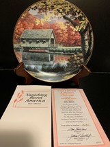 &quot;Autumn’s Passage” Plate From Vanishing Rural America The Hamilton Colle... - $15.00