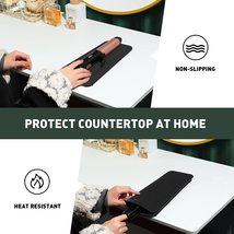 Resistant Silicone Mat Pouch for Flat Iron, Curling Iron,Hot Hair Tools (Black) image 6