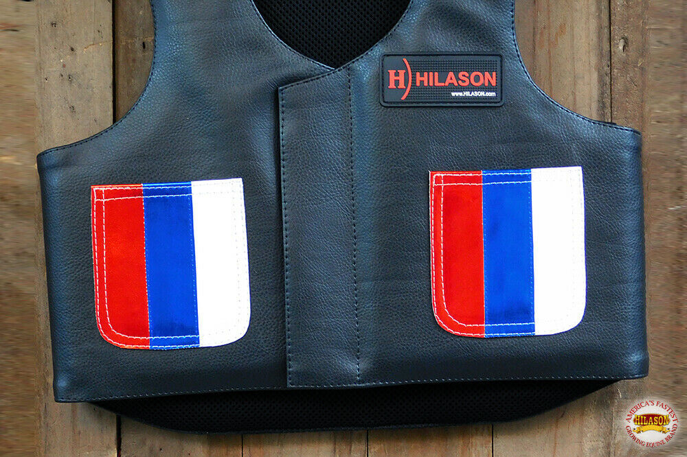 Bull Riding Vest Hilason Kids Junior Youth Bull Pro Rodeo Leather U