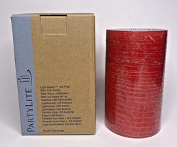 PartyLite Light Illusions Outdoor LED Candle Red 3&quot;x5&quot; P26D/LDR520 - $24.99