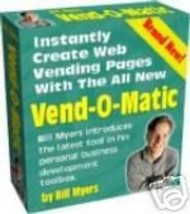 VEND-O-MATIC  Automatic Web Page Builder Software - $1.99