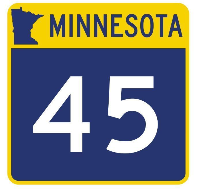 Primary image for Minnesota State Highway 45 Sticker Decal R4737 Highway Route Sign