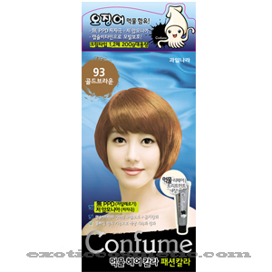 CONFUME SQUID INK NATURAL HAIR COLOR DYE - 93 GOLD BRWON ...