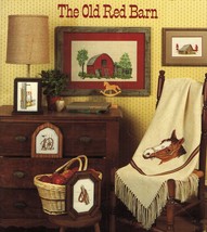 Cross Stitch Tarlton Flats Old Red Barn Horse Collar Wagon Wheel Lantern Pattern - $12.99