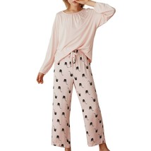RH Women&#39;s Two Piece Pajama Set Long Sleeve printed Sweatshirt Sleepwear... - $24.99