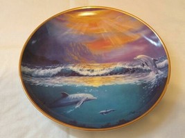 Dawn Of The Dolphin Collector Plate Dolphin Series Franklin Mint By Delmary - $25.42