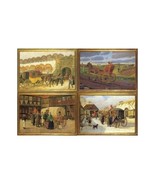 Postal Diligences. 4 Cards by Famous Danish 18th Century Painters, Series 1 of 3 - $10.00