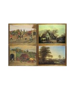 Postal Diligences. 4 Cards by Famous Danish 18th Century Painters, Series 3 of 3 - $10.00
