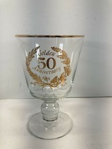 50th Golden Anniversary Glass - £8.47 GBP