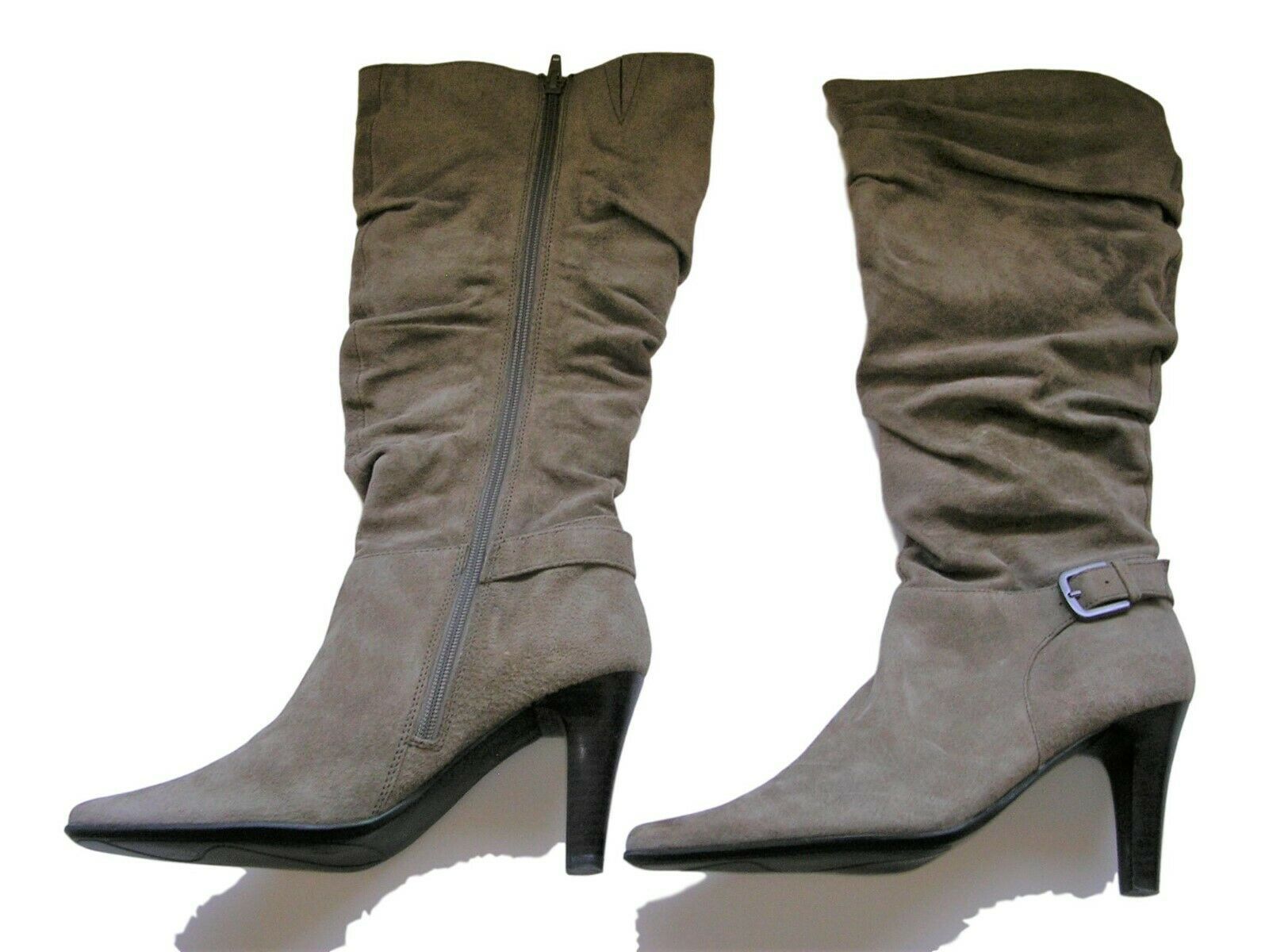 macys white knee high boots