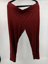 New Lands End Womens Thermaskin Heat Pants XLarge Dark Cranberry Red Base Layer - $19.79