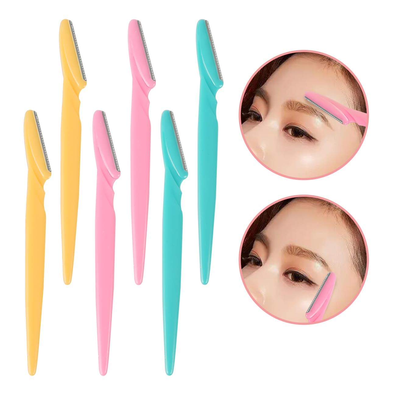 40Pcs Eyebrow Razors Multipurpose Exfoliating Dermaplaning Tool Face ...