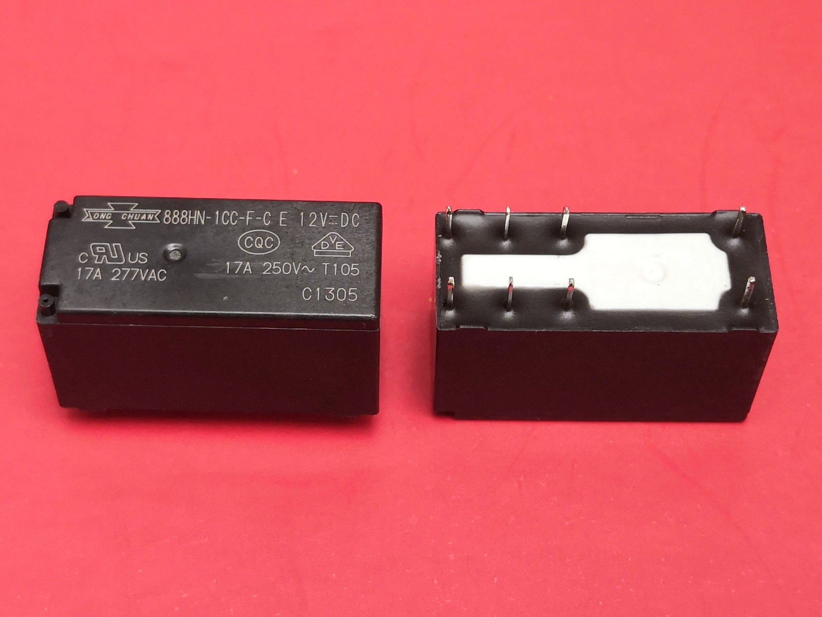 888HN-1CC-F-C E, 12VDC Relay, SONG CHUAN Brand New!! - Other