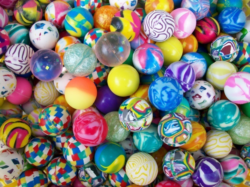 250 Fancy Quality Vending Super Bounce Bouncy Balls 1" - Everything Else