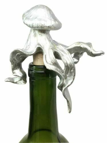 Silver Color Jellyfish Kitchen Wine Bottle Topper Stopper Cork Hosting Accessory
