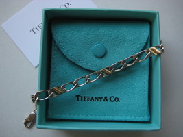 Tiffany &amp; Co Gold and Silver Bracelet Box and Pouch - $175.00