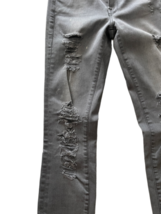 Frame Denim Jeans Women Le Skinny Sz 24 USA Made Gray Graphite Destroyed Stretch image 6