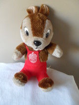 Vintage Chipmunk Plush Stuffed Animal Toy &quot;I&#39;m Nuts For You&quot;  Internatio... - $14.65