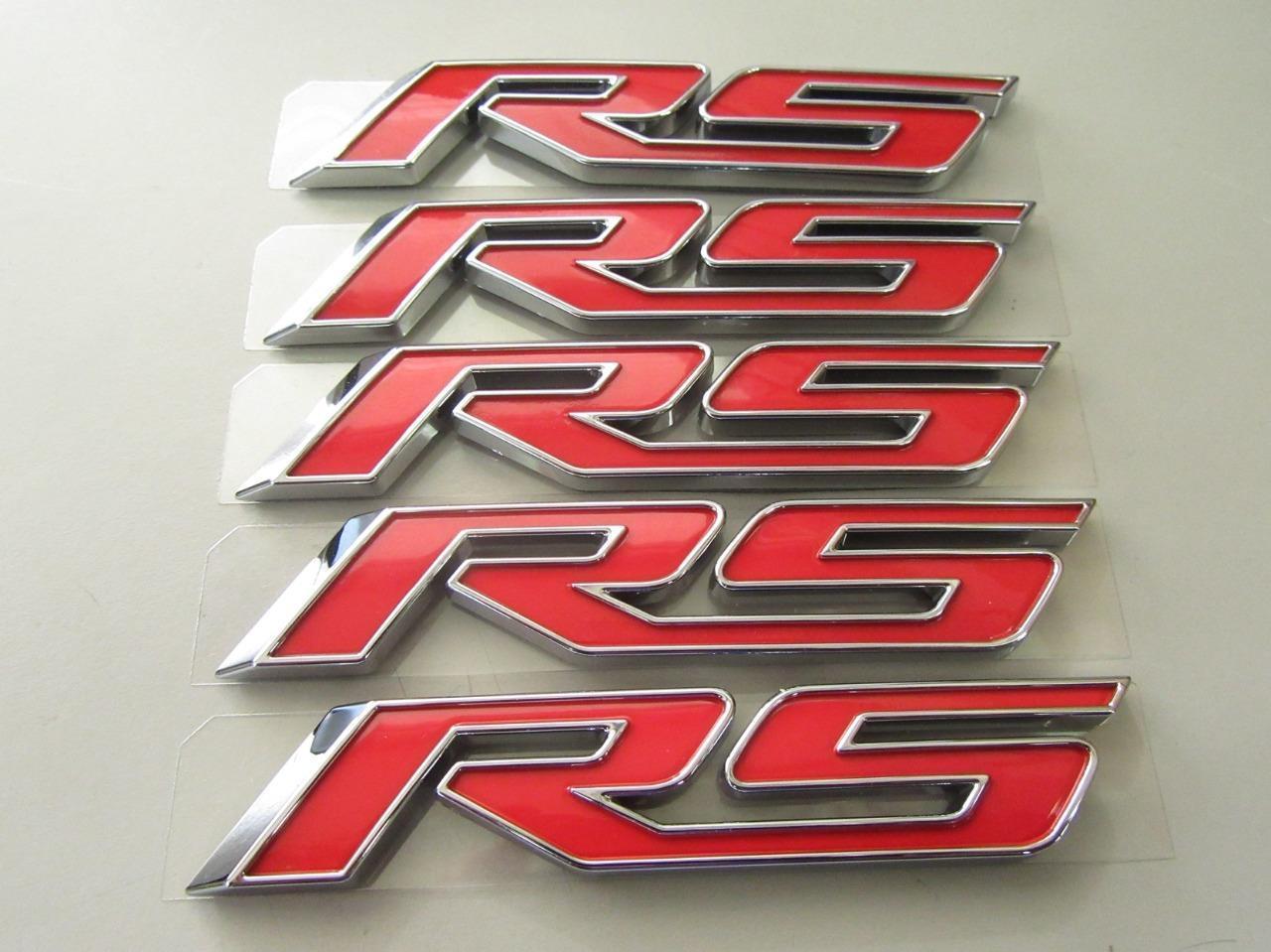 5 Pcs OEM 10-18 Chevy Camaro Cruze RS Sign Emblem Decal Nameplate Badge ...