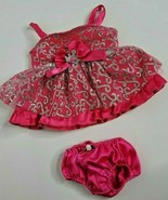 Build a Bear Workshop BABW Clothing Costume Princess Dress Pink Pet Paw ... - $14.99