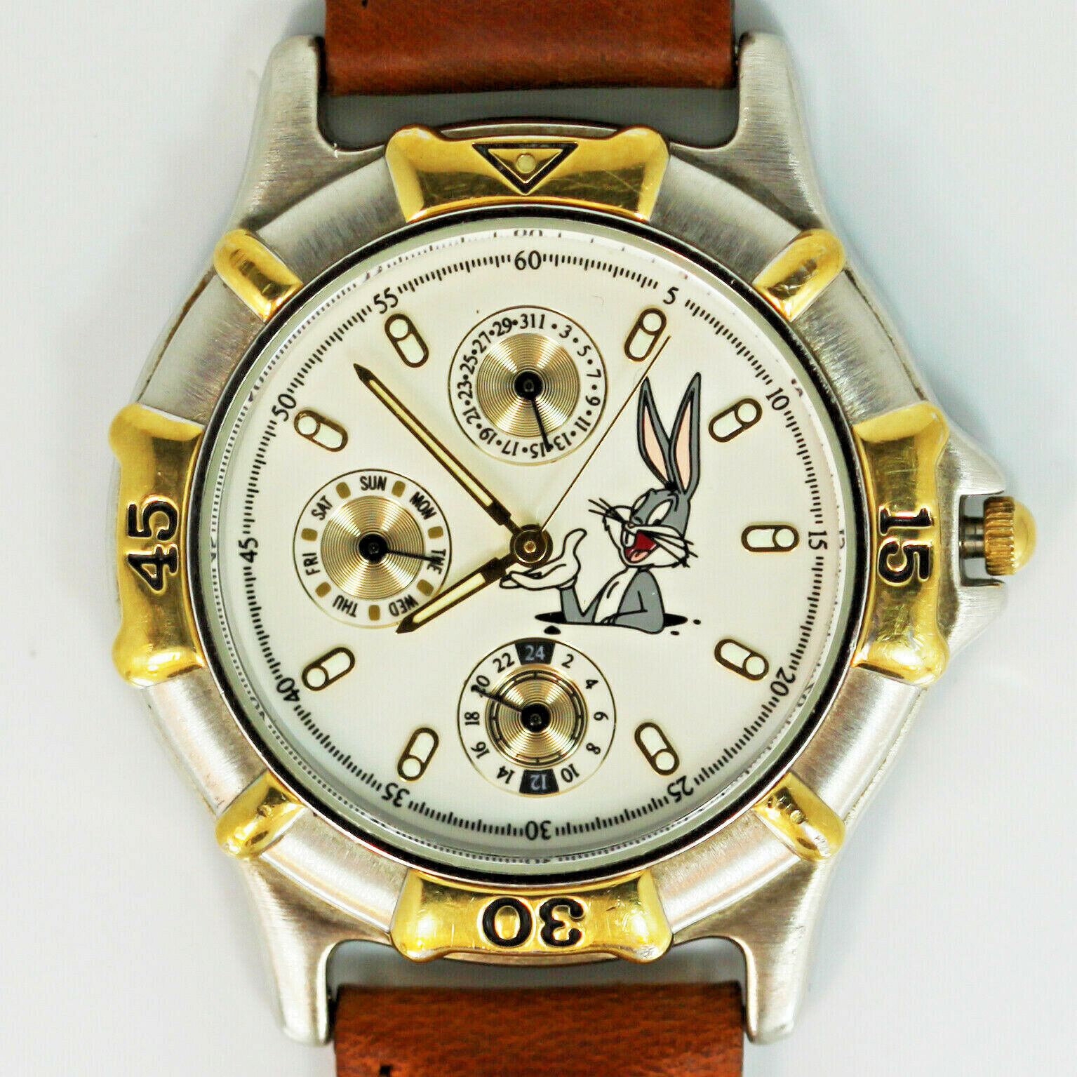 Bugs Bunny Day Date 24 Hour Fossil New 