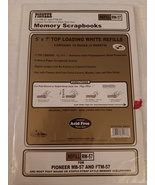 Pioneer Postbound 5&quot; X 7&quot; White Top Loading Refill 5 Sheet Pack New Other - $7.99