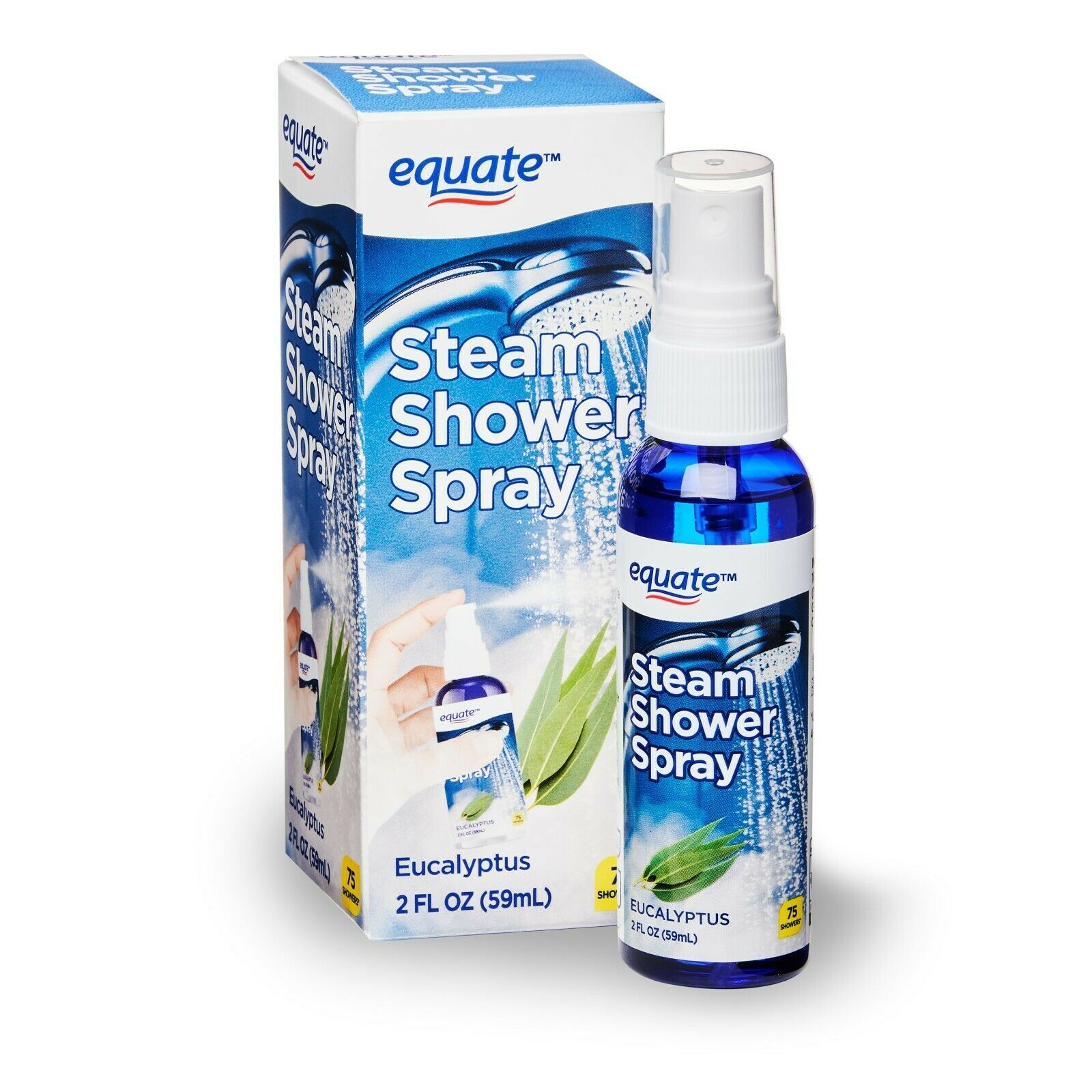 Equate Eucalyptus Shower Spray, Eucalyptus, 2 fl oz Cold Allergy Relief