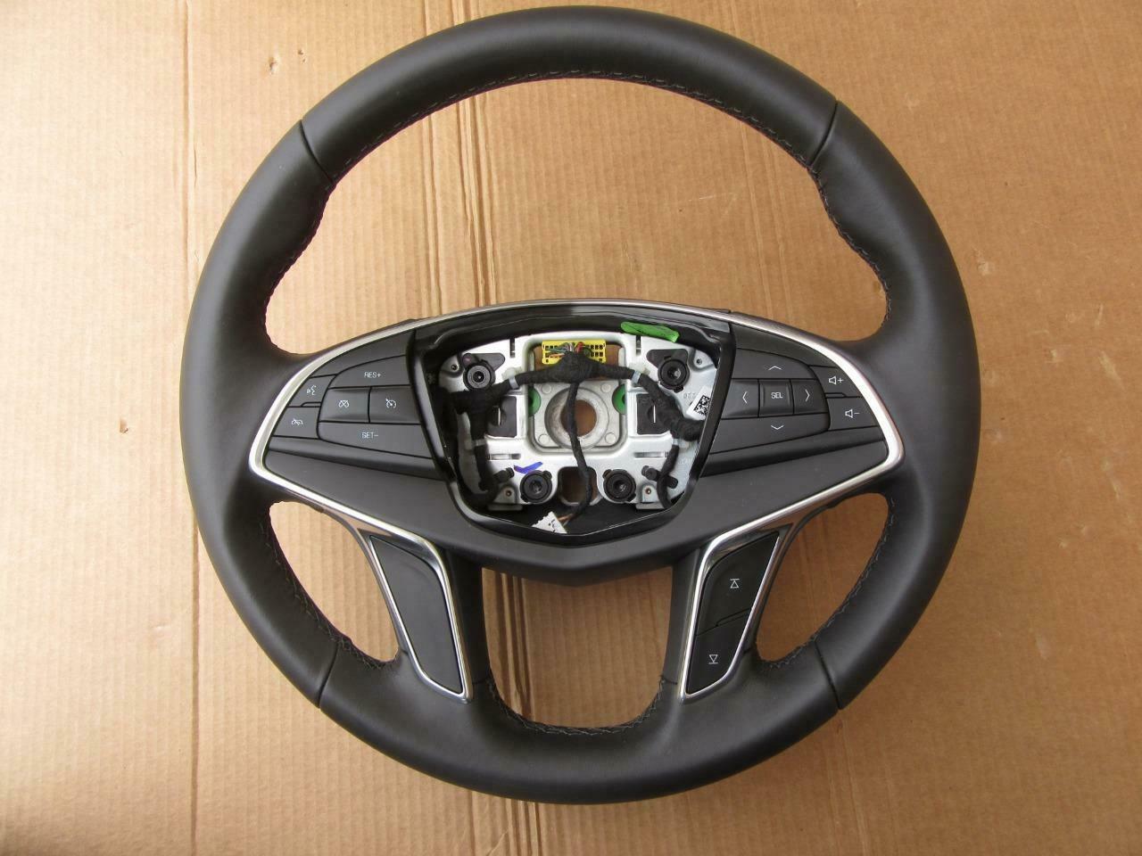 OEM 2016-2018 GM Cadillac CT6 Steering Wheel Black Leather Assembly ...